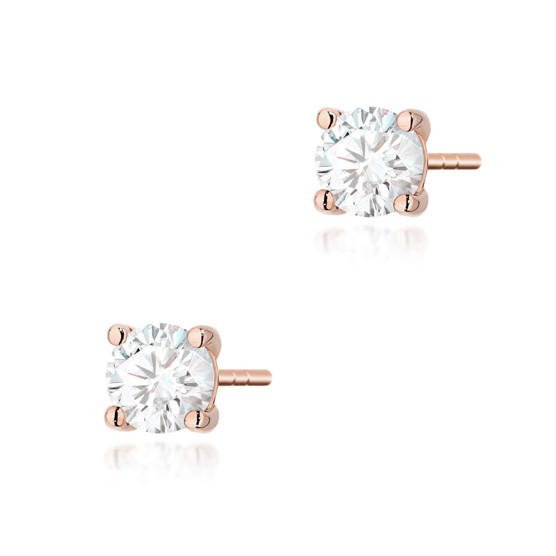 Cercei Aur 14K cu Diamant Natural 0.50 ct, imaginea 4 din 9