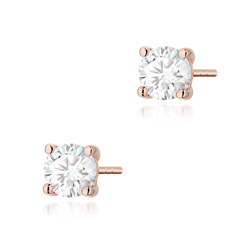 Cercei Aur 14K cu Diamant Natural 0.70 ct, imaginea 4 din 9