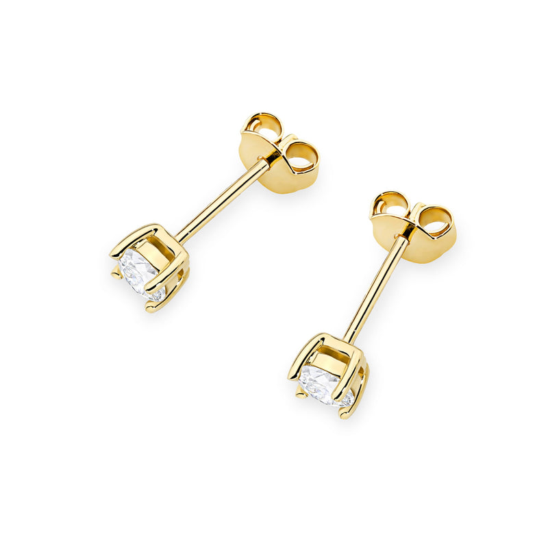 Cercei Aur 14K cu Diamant de Laborator 0.30 ct, imaginea 2 din 9