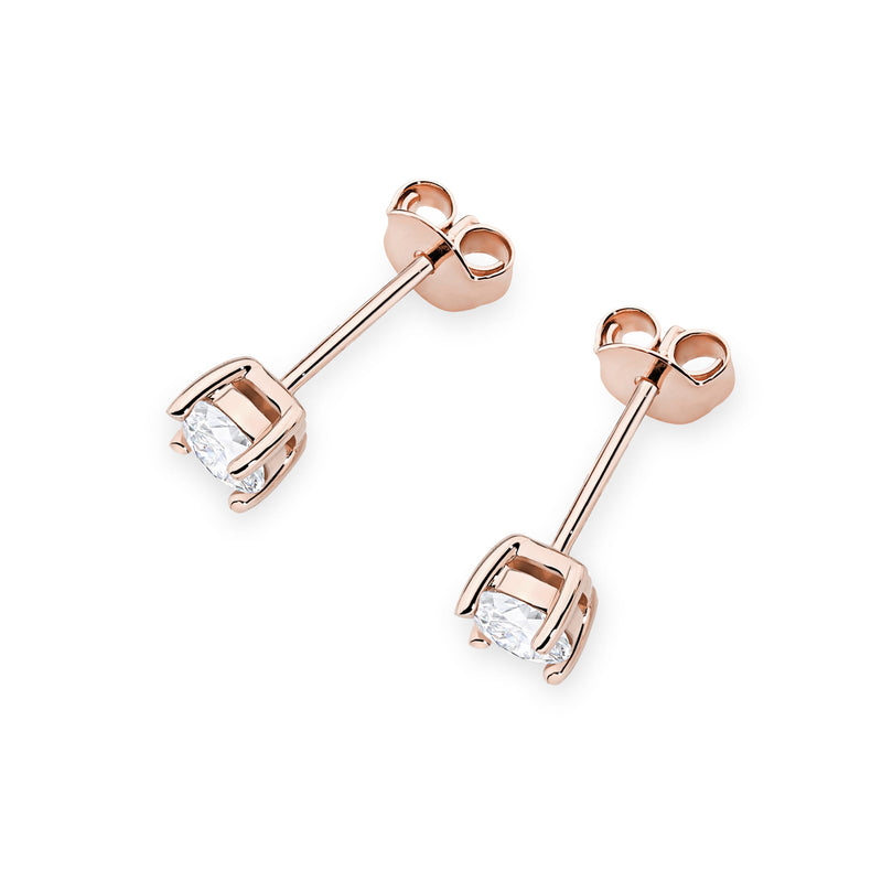 Cercei Aur 14K cu Diamant de Laborator 0.40 ct, imaginea 5 din 9