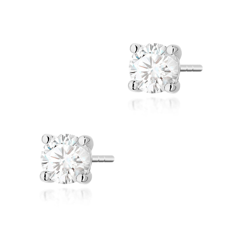 Cercei Aur 14K cu Diamant de Laborator 0.70 ct, imaginea 7 din 9