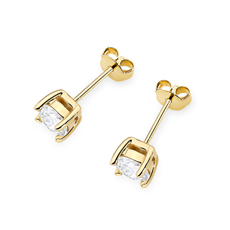Cercei Aur 14K cu Diamant de Laborator 1.00 ct, imaginea 2 din 9