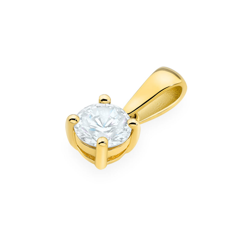 Pandantiv Aur 14K cu Diamant Natural 0.70 ct, imaginea 2 din 12