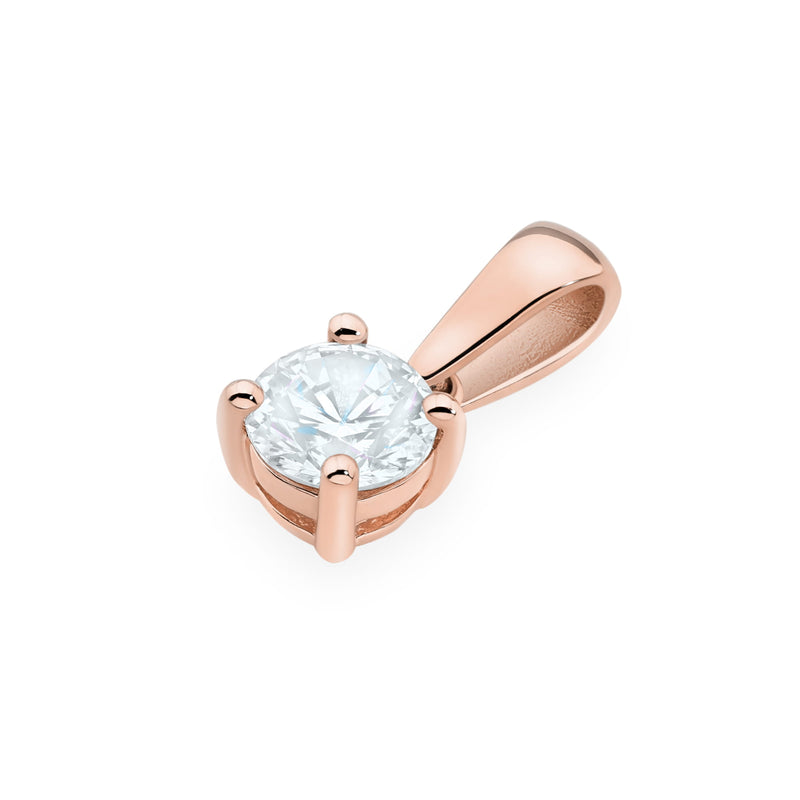 Pandantiv Aur 14K cu Diamant Natural 0.70 ct, imaginea 6 din 12