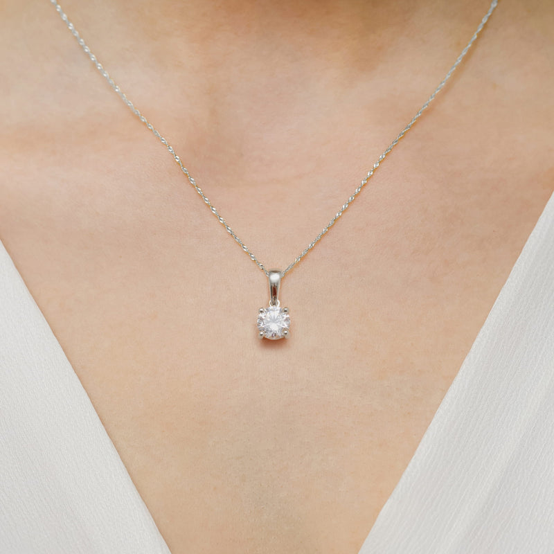 Pandantiv Aur 14K cu Diamant Natural 1.00 ct, imaginea 12 din 12