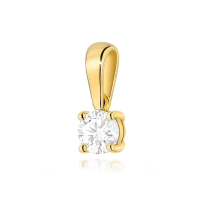 Pandantiv Aur 14K cu Diamant de Laborator 0.30 ct