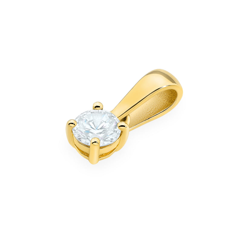 Pandantiv Aur 14K cu Diamant de Laborator 0.30 ct, imaginea 2 din 12