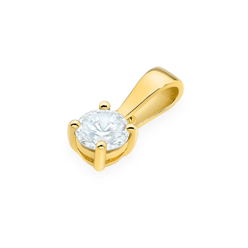 Pandantiv Aur 14K cu Diamant de Laborator 0.40 ct, imaginea 2 din 12