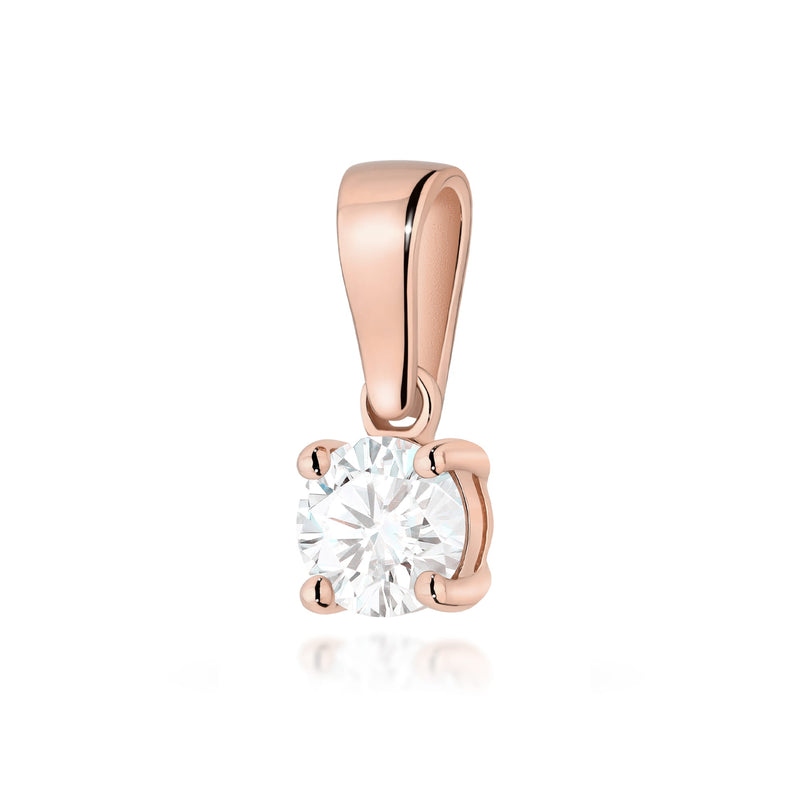 Pandantiv Aur 14K cu Diamant de Laborator 0.40 ct, imaginea 5 din 12