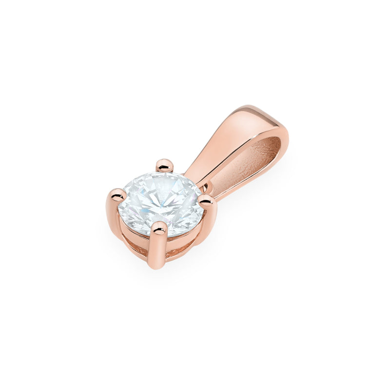 Pandantiv Aur 14K cu Diamant de Laborator 0.40 ct, imaginea 6 din 12