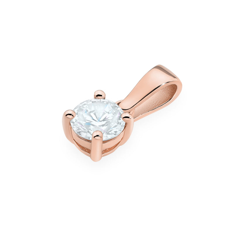Pandantiv Aur 14K cu Diamant de Laborator 0.50 ct, imaginea 6 din 12