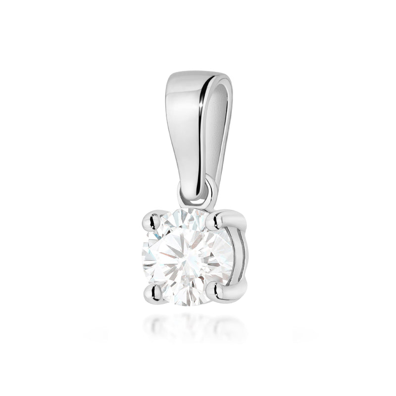 Pandantiv Aur 14K cu Diamant de Laborator 0.50 ct, imaginea 9 din 12