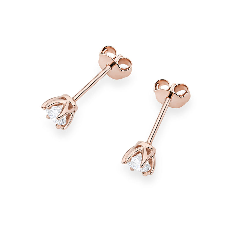 Cercei Aur 14K cu Diamant Natural 0.30 ct, imaginea 5 din 9