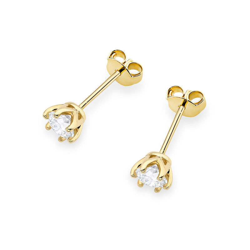 Cercei Aur 14K cu Diamant Natural 0.40 ct, imaginea 2 din 9