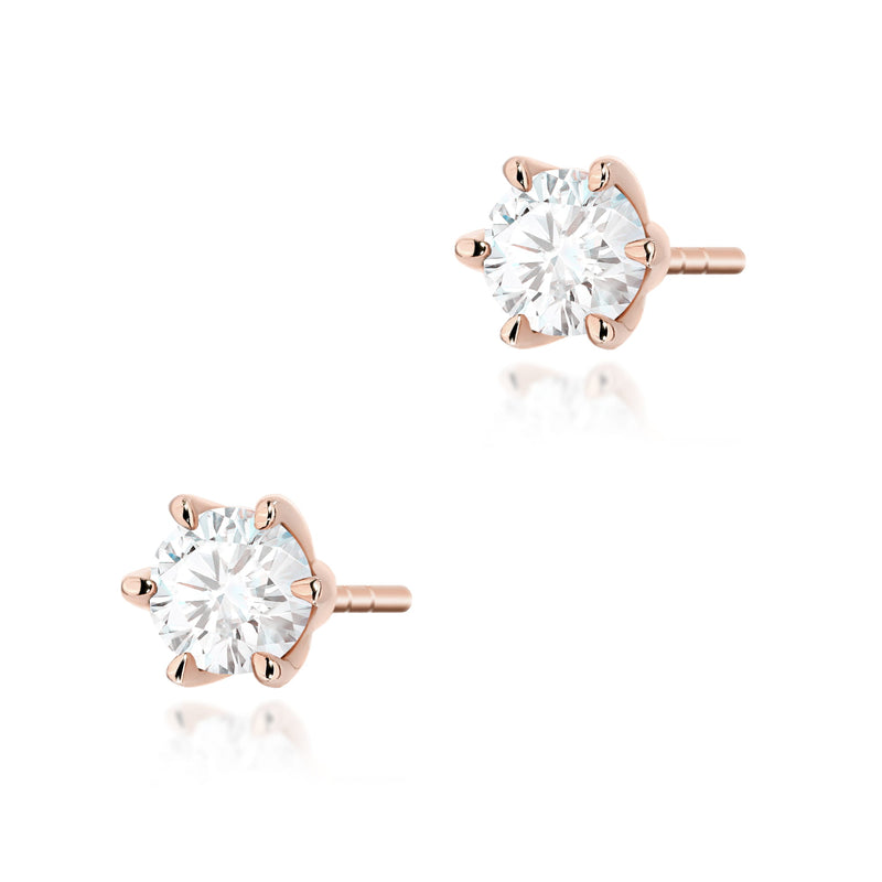 Cercei Aur 14K cu Diamant Natural 0.40 ct, imaginea 4 din 9
