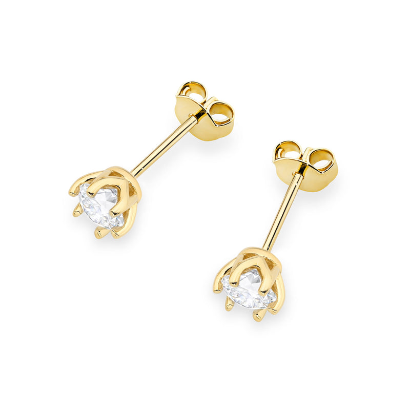 Cercei Aur 14K cu Diamant Natural 0.50 ct, imaginea 2 din 9