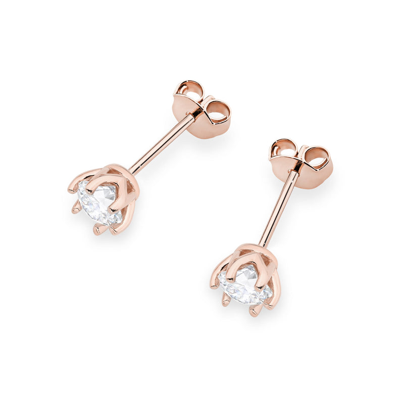 Cercei Aur 14K cu Diamant Natural 0.50 ct, imaginea 5 din 9