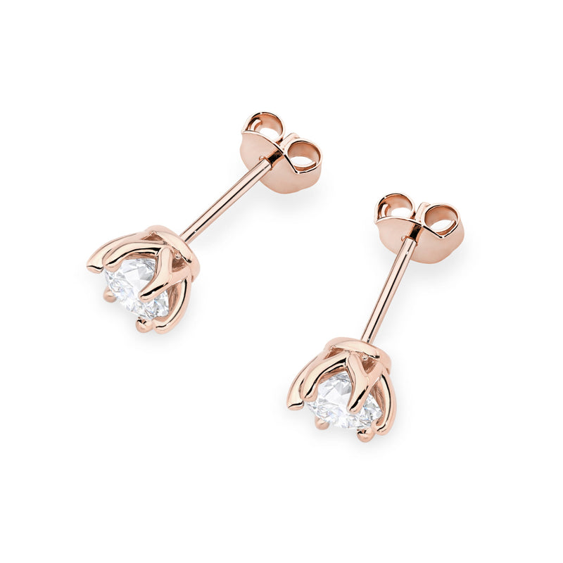 Cercei Aur 14K cu Diamant Natural 0.70 ct, imaginea 5 din 9