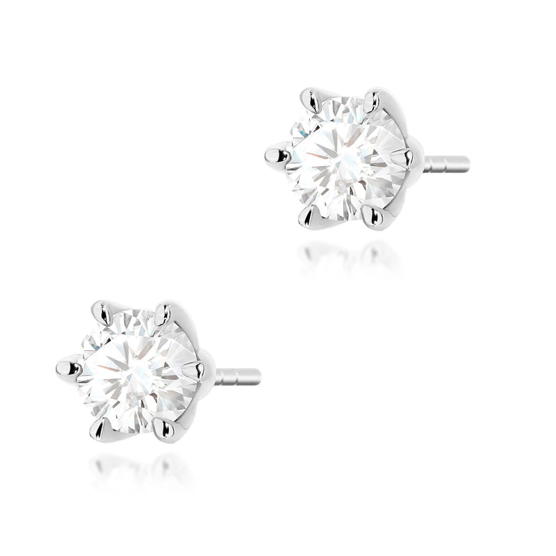 Cercei Aur 14K cu Diamant Natural 0.70 ct, imaginea 7 din 9