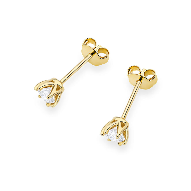 Cercei Aur 14K cu Diamant de Laborator 0.30 ct, imaginea 2 din 9