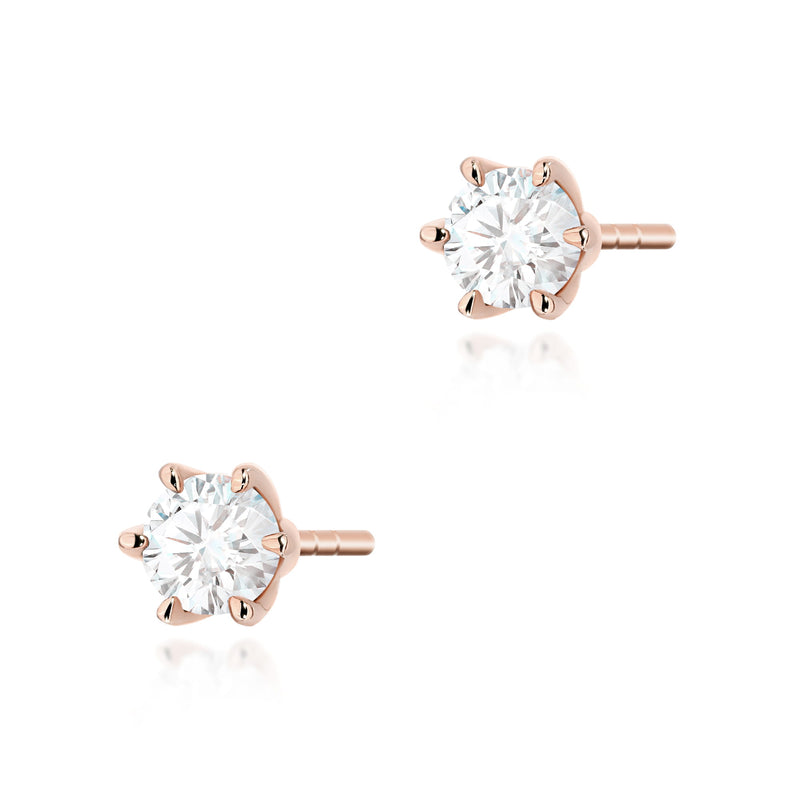 Cercei Aur 14K cu Diamant de Laborator 0.30 ct, imaginea 4 din 9