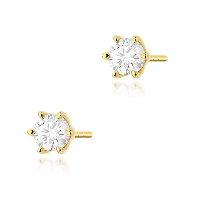 Cercei Aur 14K cu Diamant de Laborator 0.40 ct