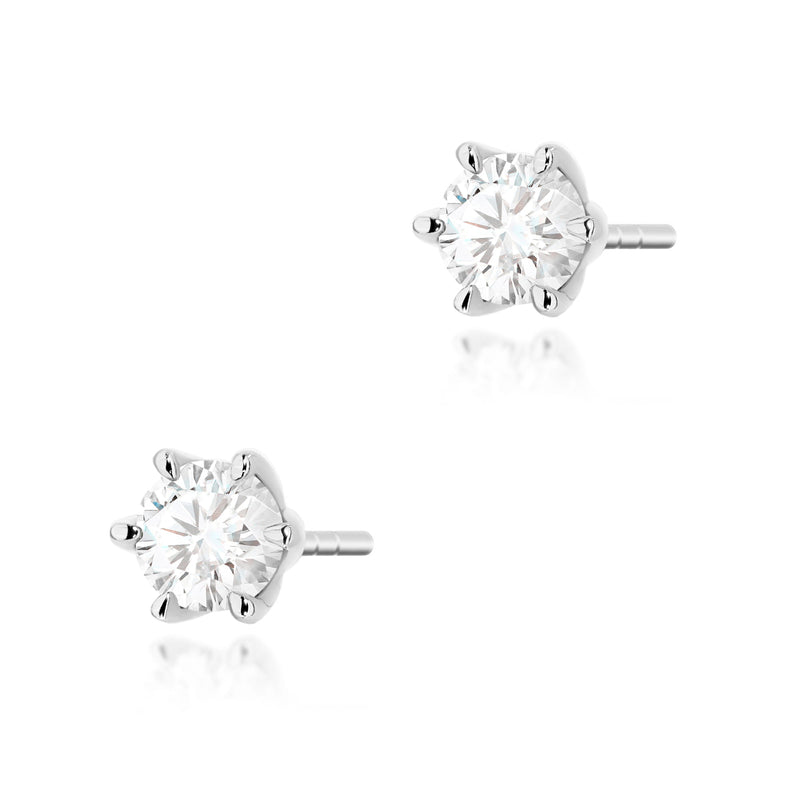 Cercei Aur 14K cu Diamant de Laborator 0.40 ct, imaginea 7 din 9