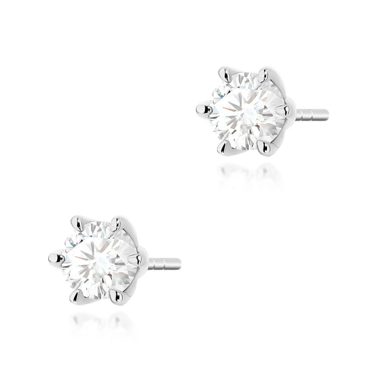Cercei Aur 14K cu Diamant de Laborator 0.50 ct, imaginea 7 din 9