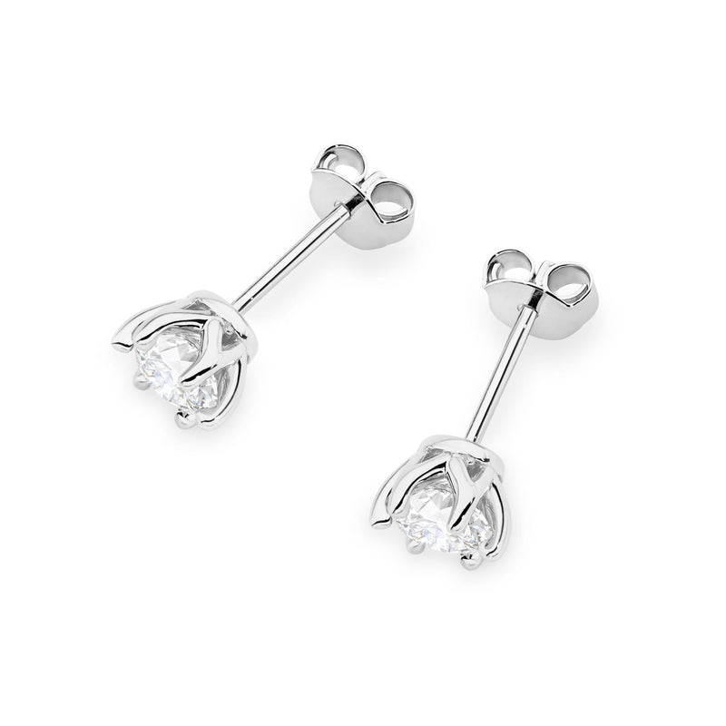 Cercei Aur 14K cu Diamant de Laborator 0.70 ct, imaginea 8 din 9