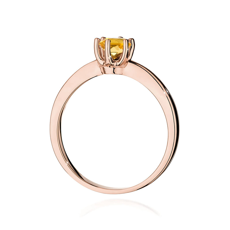Inel Aur 14K cu Citrin 0.50 ct, imaginea 7 din 12