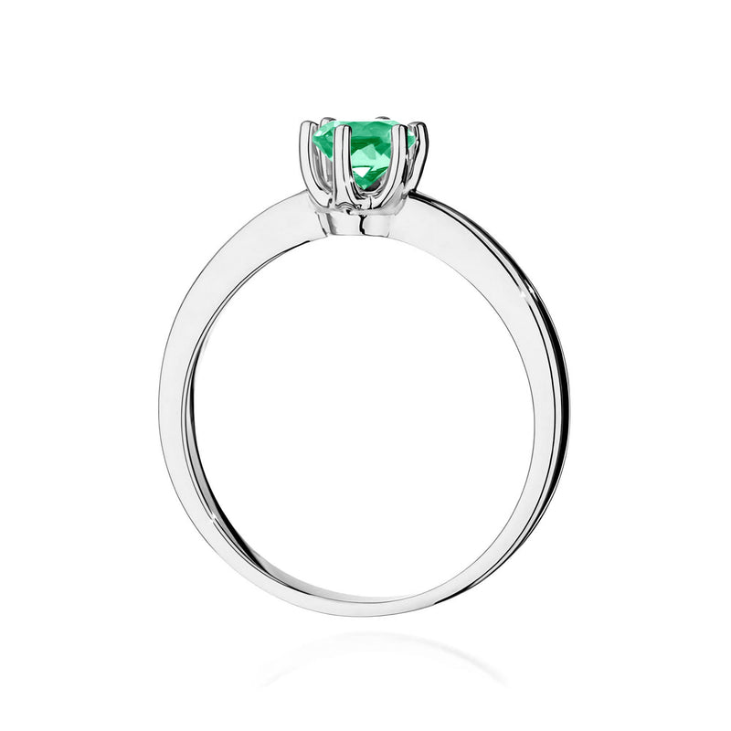 Inel Aur 14K cu Smarald 0.50 ct, imaginea 11 din 12