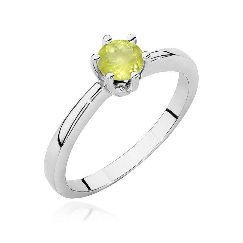 Inel Aur 14K cu Peridot 0.60 ct, imaginea 9 din 12