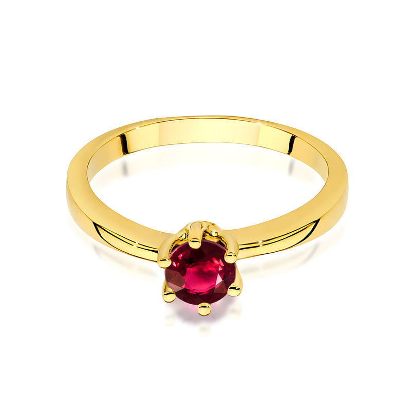 Inel Aur 14K cu Rubin 0.60 ct, imaginea 2 din 12