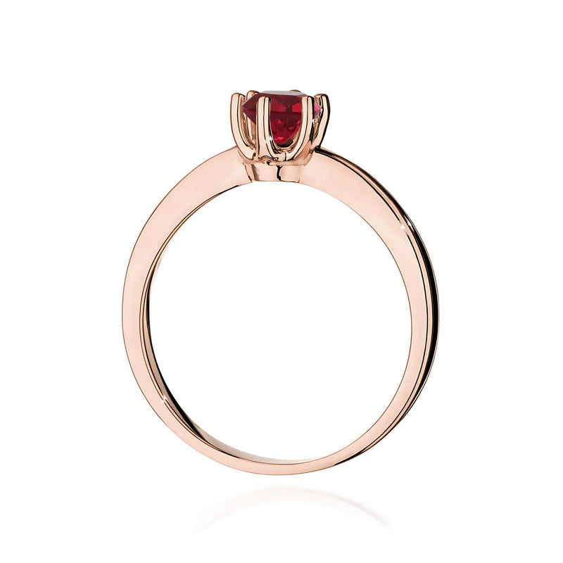 Inel Aur 14K cu Rubin 0.60 ct, imaginea 7 din 12