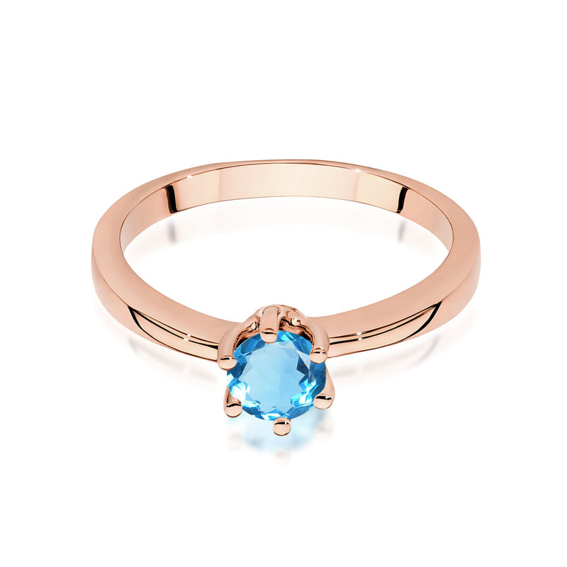 Inel Aur 14K cu Topaz Swiss 0.50 ct, imaginea 6 din 12