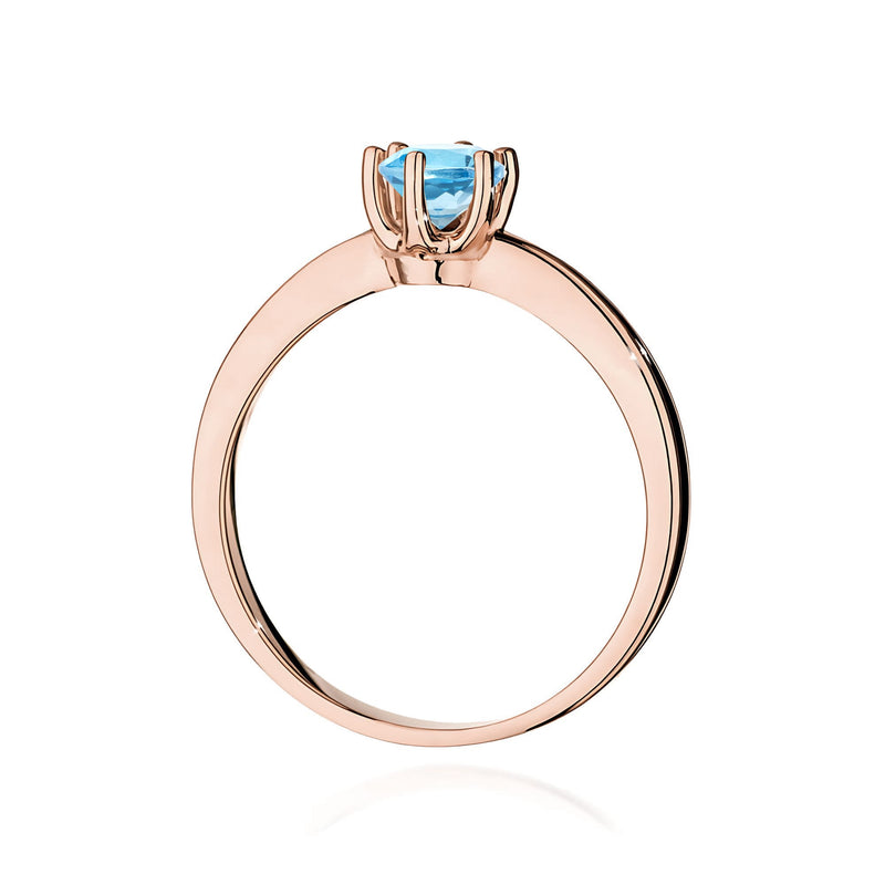 Inel Aur 14K cu Topaz Swiss 0.50 ct, imaginea 7 din 12