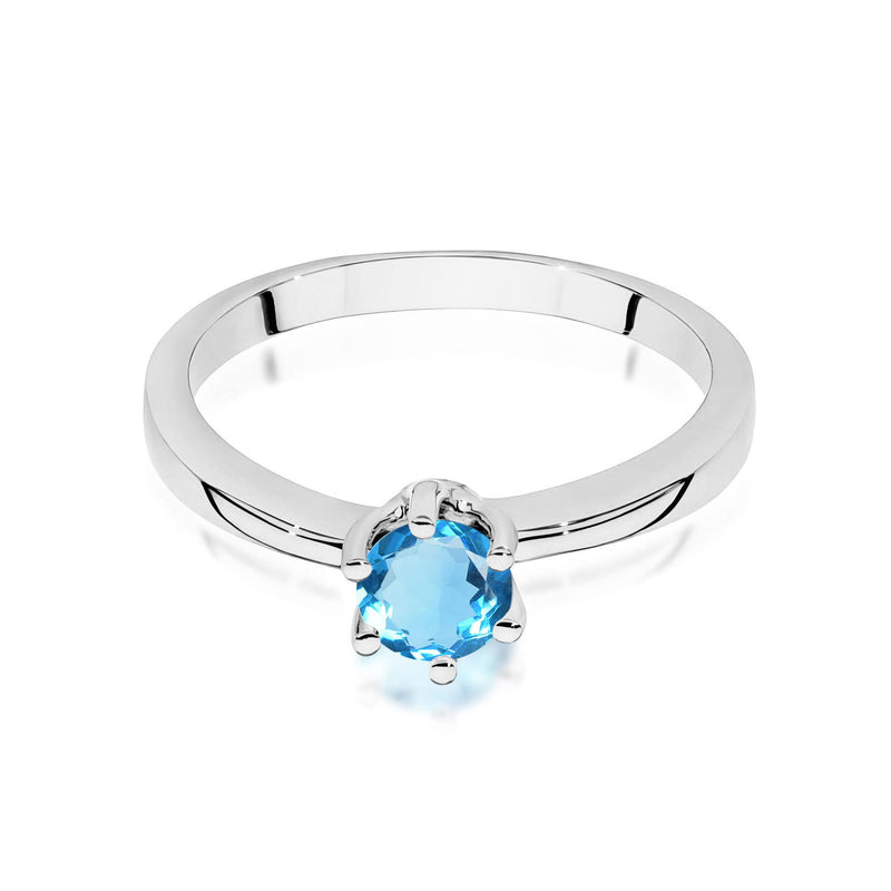 Inel Aur 14K cu Topaz Swiss 0.50 ct, imaginea 10 din 12