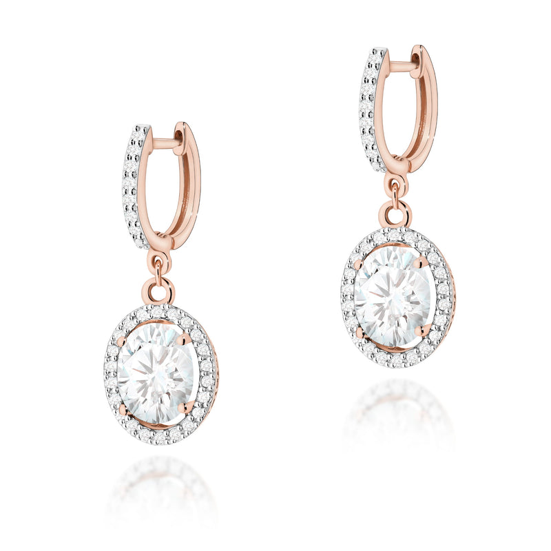 Cercei Aur 14K cu Diamante de Laborator 2.29 ct, imaginea 4 din 9