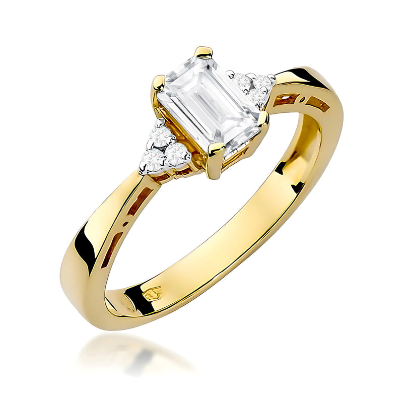 Inel Aur 14K cu Diamante de Laborator 0.63 ct — Aur galben