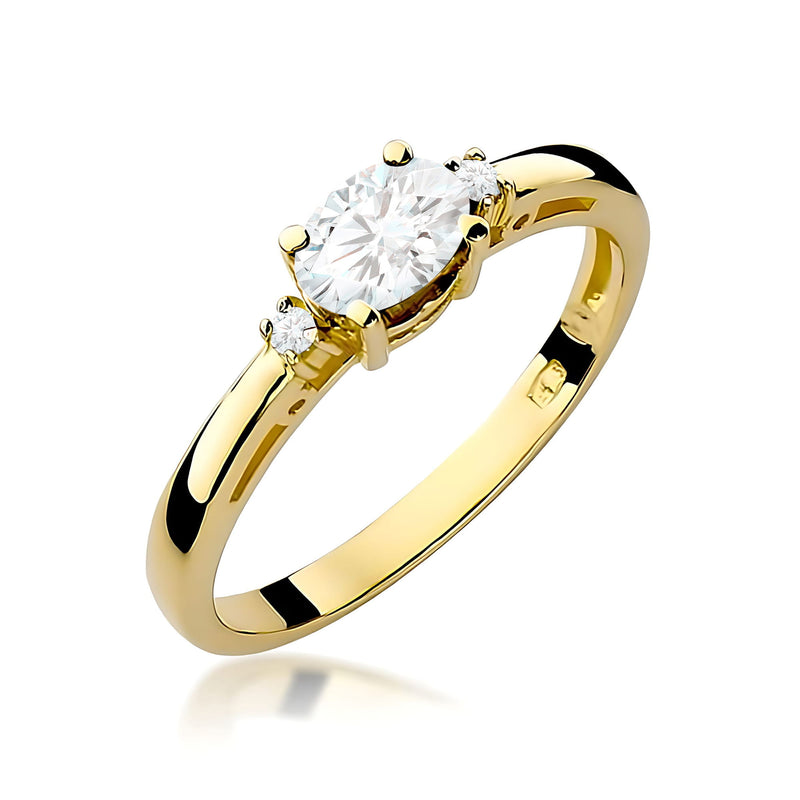 Inel Aur 14K cu Diamante de Laborator 0.43 ct — Aur galben