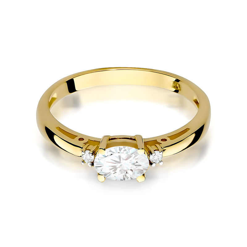 Inel Aur 14K cu Diamante de Laborator 0.43 ct, imaginea 2 din 12