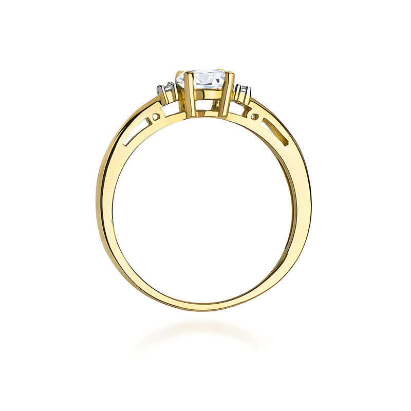 Inel Aur 14K cu Diamante de Laborator 0.43 ct, imaginea 3 din 12