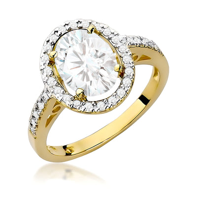 Inel Aur 14K cu Diamante de Laborator 2.16 ct