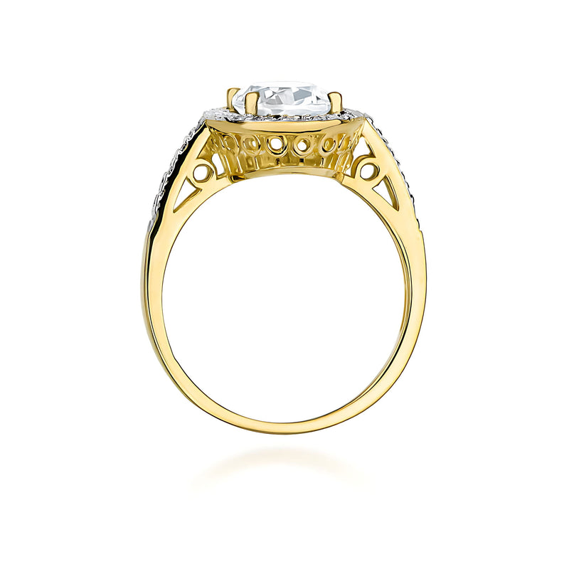Inel Aur 14K cu Diamante de Laborator 2.16 ct, imaginea 3 din 12