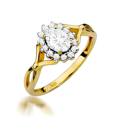 Inel Aur 14K cu Diamante de Laborator 0.52 ct