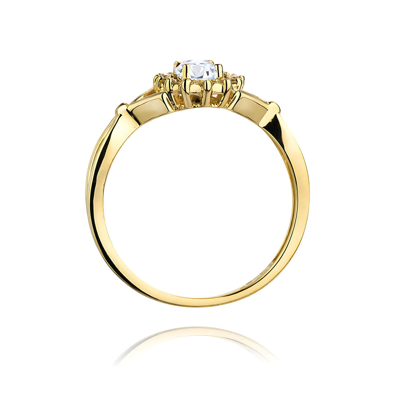 Inel Aur 14K cu Diamante de Laborator 0.52 ct, imaginea 3 din 12
