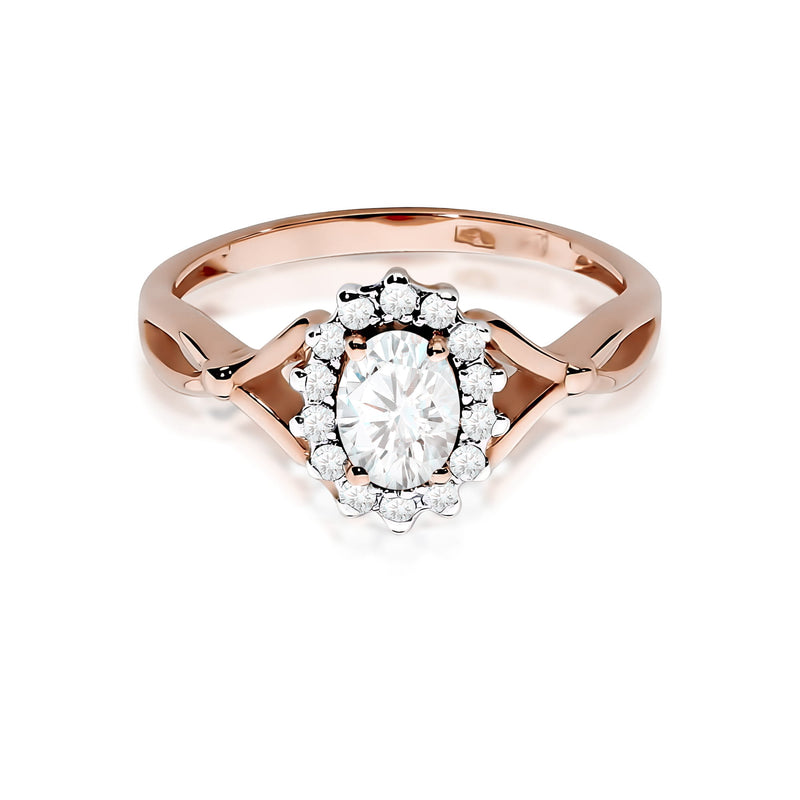 Inel Aur 14K cu Diamante de Laborator 0.52 ct, imaginea 6 din 12