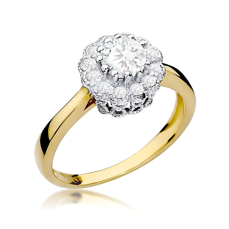 Inel Aur 14K cu Diamante de Laborator 0.67 ct — Aur galben