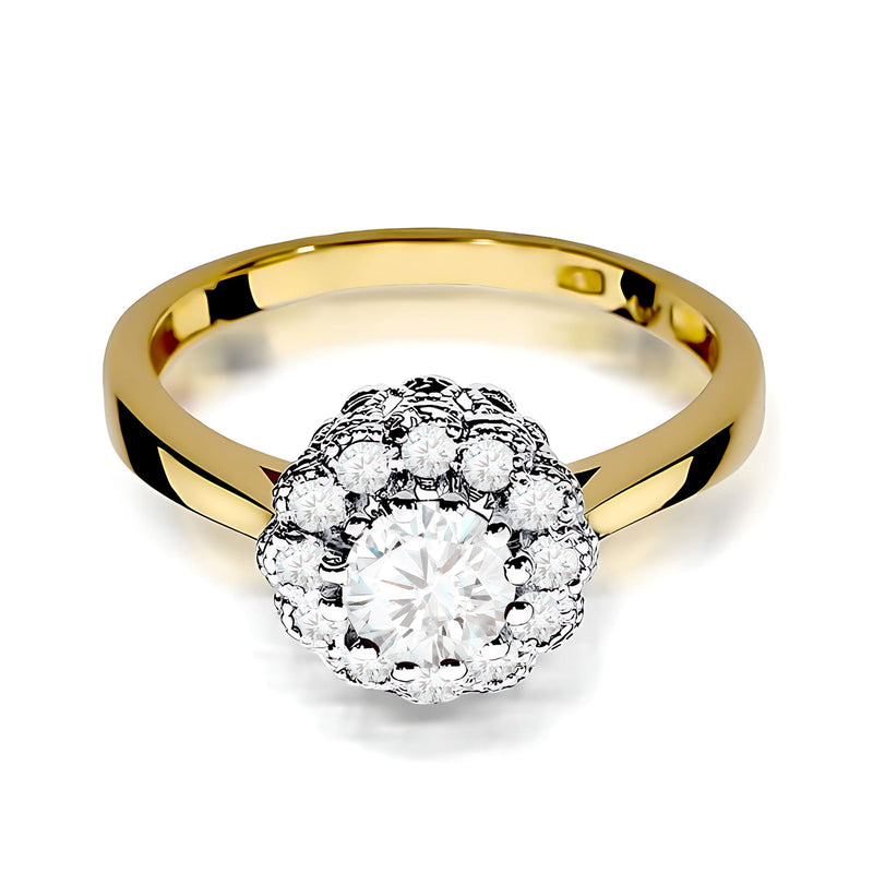Inel Aur 14K cu Diamante de Laborator 0.67 ct, imaginea 2 din 12