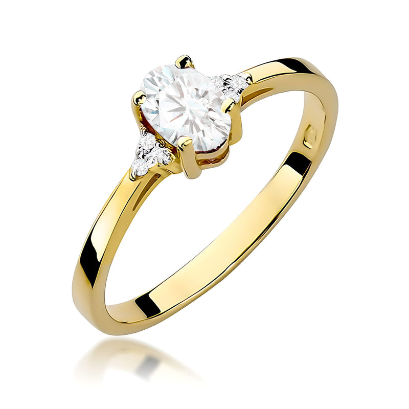 Inel Aur 14K cu Diamante de Laborator 0.45 ct — Aur galben